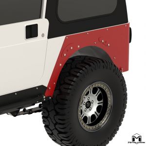 MetalCloak Full Corner Guard, Pair, for 72-86 Jeep CJ-7 2437