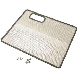 Kentrol Polished Stainless Steel Bug Shield for 87-95 Jeep Wrangler YJ 30440