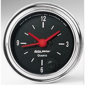Auto Meter 2 1/16" Diameter Clock with Quartz Movement Auto Meter 2585