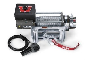 WARN M8000 Self-Recovery Winch (12V DC) 100' Wire Rope and Roller Fairlead 26502