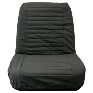 BESTOP Low Back Front Seat Covers In Black Denim For 1965-80 Jeep CJ-5 & CJ-7 2922515