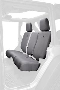 BESTOP Custom Tailored Rear Seat Covers In Charcoal For 2013-18 Jeep Wrangler JK Unlimited 4 Door Models 2928409