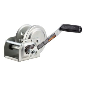 Curt Manufacturing Hand-Crank Brake Winch, 1,000 lbs, 4.2:1 Gear Ratio, 7" Handle 29610