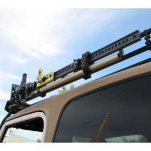 Garvin Wilderness Hi-Lift Jack Mount Roof Rack 4"H Rack For 2018+ Jeep Wrangler JL 2 Door & Unlimited 4 Door Models 29904