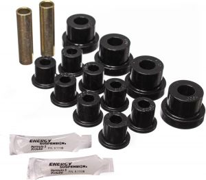 Energy Suspension OE Front Leaf Spring Bushings w/factory shackle Black For 76-86 Jeep CJ 2.2102G