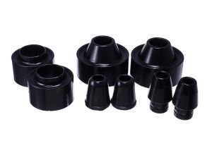 Energy Suspension Front & Rear Coil Spring Spacers with Bump Stops in 1.75" Lift for 07-18 Jeep Wrangler JK, JKU 2.6113G-