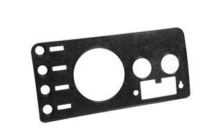 Crown Automotive Gauge Cover for 76-86 Jeep CJ Series with Factory Style Radio J5457117