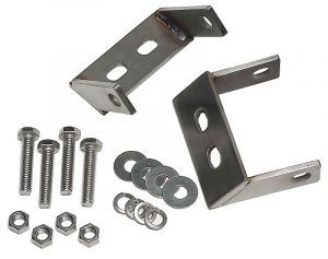 Kentrol Stainless Front to Rear Bumper Brackets (Pair) for 45-86 Jeep Wrangler CJ 30508