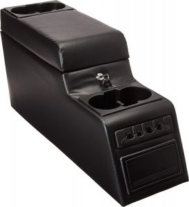 Vertically Driven Products Ultimate Locking Center Console Black Vinyl For 1976-95 Jeep CJ Series & Wrangler YJ Models 31501