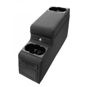 Vertically Driven Products Ultimate Locking Center Console Black Denim For 1976-95 Jeep CJ Series & Wrangler YJ 31515