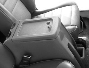 Vertically Driven Products Rotomolded Console In Dark Grey For 1997-00 Jeep Wrangler TJ 32421
