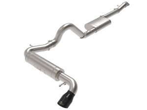 AFE Apollo GT Series 3 IN 409 Stainless Steel Cat-Back Exhaust System w/ Black Tip for 2021+ Ford Bronco 49-43136-B
