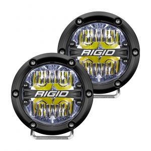Rigid Industries 360 SERIES 4in LED Light Pair - Driving w/White Backlight 36117