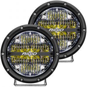 Rigid Industries 360-Series 6in LED Off-Road Drive Fog Lights, White - Pair 36204