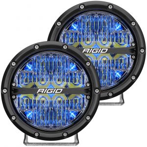 Rigid Industries 360-Series 6in LED Off-Road Drive Fog Lights, Blue Pair 36207