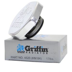 Griffin Radiator & Thermal Products Aluminum Radiator Cap in Silver for Griffin Products Radiators KM-84