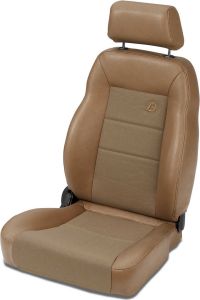 BESTOP TrailMax II Pro Front Reclining Passenger Seat With Fabric Front In Spice Denim For 1976-06 Jeep CJ Series, Wrangler YJ & Wrangler TJ Models 3946037