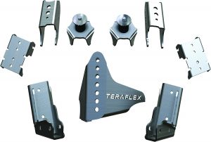 TeraFlex Rear CRD60 Axle Bracket Kit For 2007-18 Jeep Wrangler JK 2 Door & Unlimited 4 Door 3990007