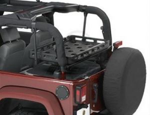 BESTOP HighRock 4X4 Lower Cargo Rack Bracket For 2003-18 Jeep Wrangler TJ & JK 2 Door Models 4143701