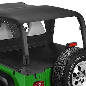 Pavement Ends Cargo Tonneau Cover In Black Diamond For 2003-06 Jeep Wrangler TJ with Factory Soft-Top 41826-35