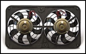Flex-A-Lite Twin Pusher 12" Fan in Black 440