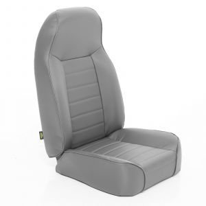 SmittyBilt Front Standard Bucket Seat In Grey Denim For 1976+ Jeep CJ Series, Wrangler YJ & TJ Models 44911