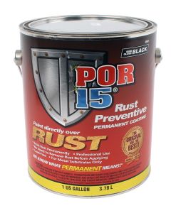 POR-15 Rust Preventive Coating 1 Gallon In Semi Gloss Black 45401