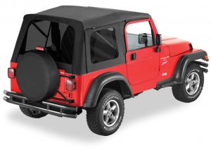 Bestop Supertop Classic (Black Diamond) With Tinted Rear Windows For 1997-06 Jeep Wrangler TJ 5470935