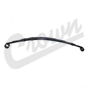 Crown Automotive Leaf Spring Assembly (6-3/8″ Free Arch) For 1984-01 Jeep Cherokee XJ Rear Heavy-Duty 4-Leaf (Bushing Not Included) Each 4886185AA