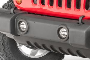 Kentrol Stainless Steel Fog Light Covers for 07-18 Jeep Wrangler JK, JKU 50014-