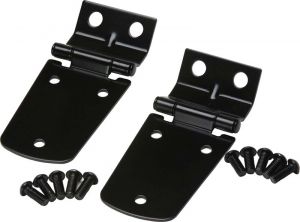 Kentrol Stainless Steel Hood Hinge Set In Black For 1997-06 Jeep Wrangler TJ & TLJ Unlimited Models 50476