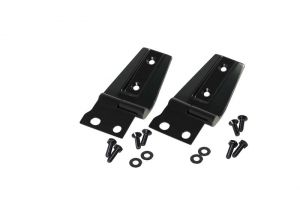 Kentrol Hood Hinge Brackets in Black Powder Coat For 2007-18 Jeep Wrangler JK 2 Door & Unlimited 4 Door Models 50572