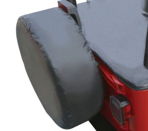 Vertically Driven Products Spare Tire Cover 29 In. x 9 In. Diamond Plate Black For Universal Applications 50772901