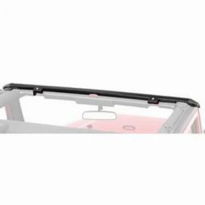 Vertically Driven Products No Drill Header Style Windshield Channel For 1997-06 Jeep Wrangler TJ 50901004