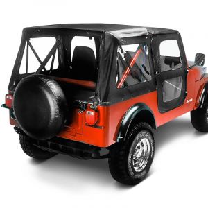 BESTOP Replace-A-Top With Clear Windows In Black Crush For 1976-83 Jeep CJ5 5111701