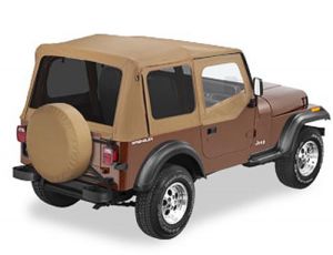 BESTOP Replace-A-Top With Half Door Skins & Tinted Rear Windows In Spice Denim For 1988-95 Jeep Wrangler YJ Models 5112337