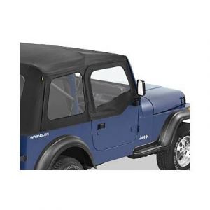 BESTOP Soft Upper Doors (Use With BESTOP Soft Tops Only) In Black Denim For 1988-95 Jeep Wrangler YJ 5178015