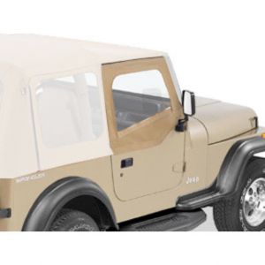 BESTOP Soft Upper Doors For Use With Factory Soft Top Only In Spice Denim For 1988-95 Jeep Wrangler YJ 5178237