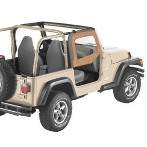 BESTOP Soft Upper Doors With Frames In Spice Denim For 1997-06 Jeep Wrangler TJ & TLJ Unlimited Models With Factory Half Doors 5179037