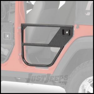 BESTOP HighRock 4X4 Element Doors Rear Set In Matte/Textured Black For 2007-18 Jeep Wrangler JK Unlimited 4 Door 51827-01