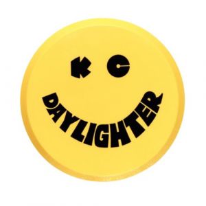 KC HiLiTES 6" Hard Round Cover In Black KC on Yellow 5202