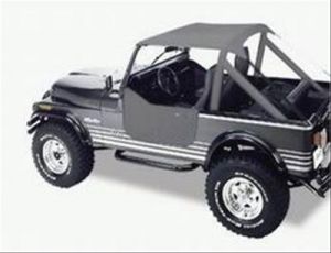 BESTOP Traditional Bikini In Grey Denim For 1976-91 Jeep Wrangler & CJ Series 5250809