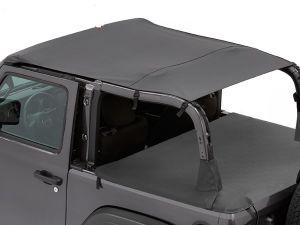 BESTOP Header Safari Top (Black Diamond) For 2018+ Jeep Wrangler JL 2-Door 5260935