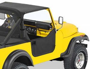 BESTOP Half Doors In Black Crush For 1976-86 Jeep CJ7 & CJ8 5302801