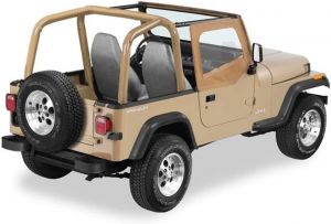 BESTOP Fabric Replacement Upper Door Skins In Spice Denim For 1988-95 Jeep Wrangler YJ 5312037