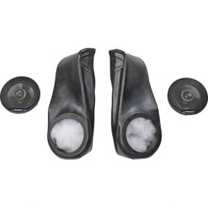 Vertically Driven Products Deluxe Sound Wedges With 6.5" Speakers In Black For 1997-06 Jeep Wrangler TJ 53401