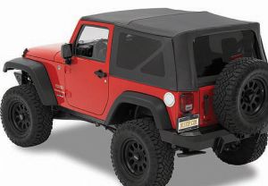 BESTOP Supertop NX Soft Top (OEM Style) For 2007-18 Jeep Wrangler JK 2 Door Models 54822-