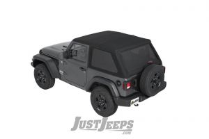 BESTOP Trektop NX Soft Top With Tinted Side & Rear Windows For 2018-24+ Jeep Wrangler JL 2 Door Models 56862-