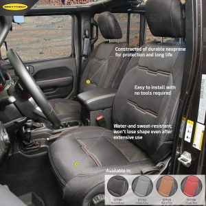 Smittybilt GEN2 Neoprene Front and Rear Seat Cover Kit For 2018-23+ Jeep Wrangler JL Unlimited 4 Door Models 5771-