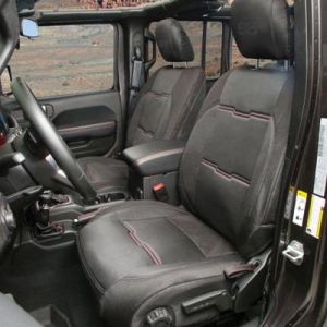 Smittybilt GEN2 Neoprene Front and Rear Seat Cover Kit in Black for 18+ Jeep Wrangler JL, JLU & 20+ Gladiator JT 578101